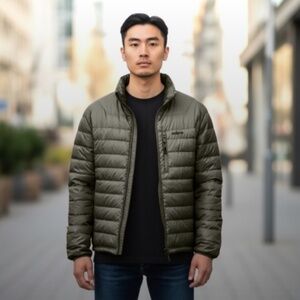 Solaris Adventure Lightweight Gray Puffer Jacket Size Large